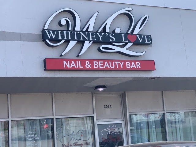 Whitney&rsquo;s Love Nail & Beauty Bar storefront in Aurora